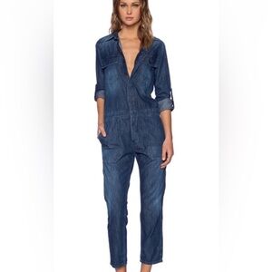 Citizens Of Humanity light weight Denim Jumpsuit Chambray Overalls Tallulah Sz S